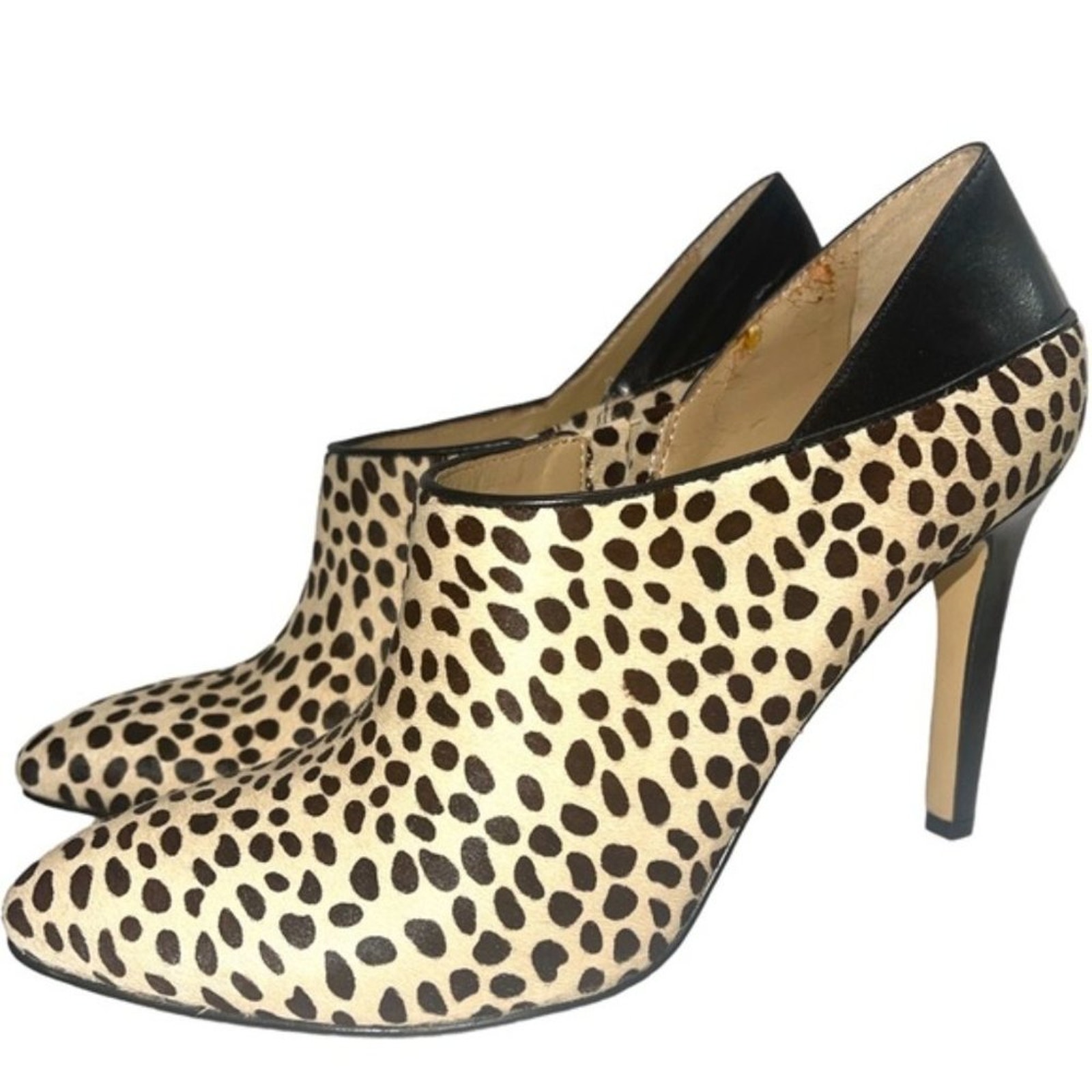 Ann Taylor Women's Animal Print Lianna Pointy Shootie Ankle Boots Sz 8.5
